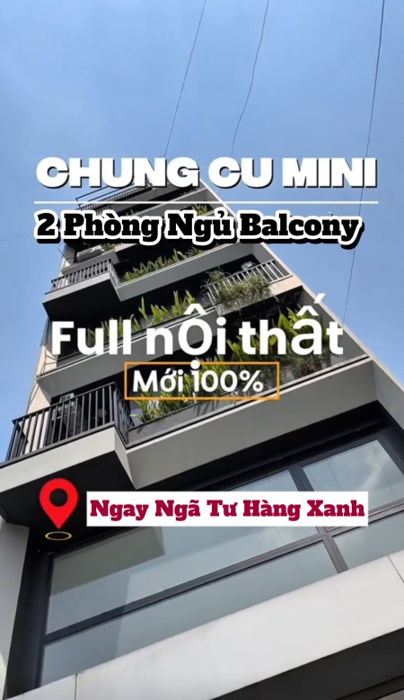 Căn Hộ 2 Phòng Ngủ Ban Công, Full Nội Thất, Thang Máy, Bảo Vệ. Trung Tâm Bình Thạnh Ngay Văn Lang