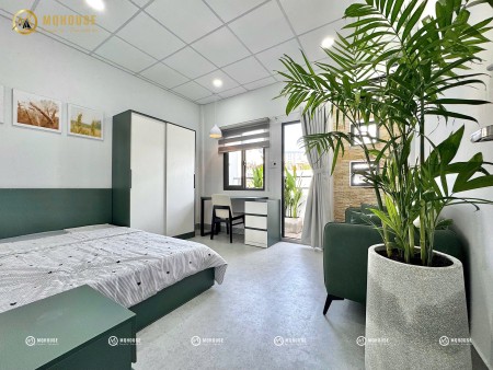 Khai trương căn hộ 1PN ban công – Siêu đẹp – Full nội thất – Có máy giặt riêng – Khu Bàu Cát, TB