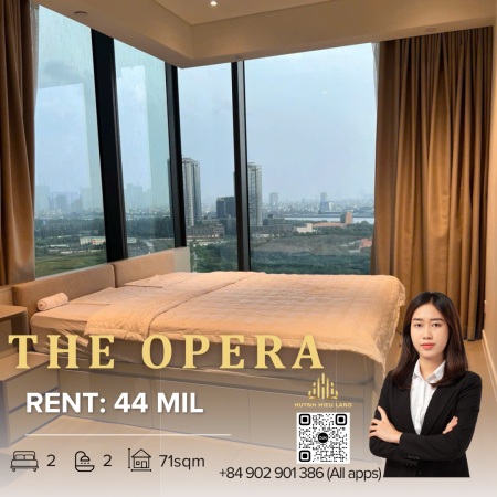 The Opera – Cho thuê căn hộ 2 phòng ngủ, view pháo hoa, tầng cao, full nội thất, giá tốt