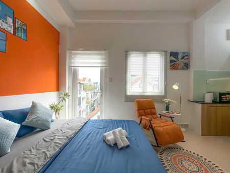 Căn hộ dịch vụ full nội thất – Cửa sổ lớn – Quận 8