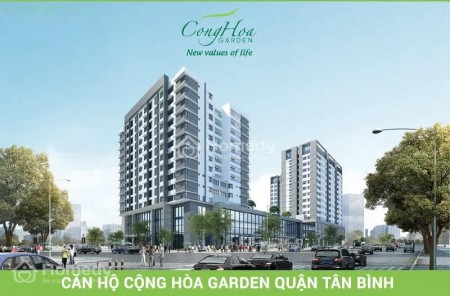 Cho thuê Cộng Hoà Garden: 77m2, 2PN, 2WC, Nội thất đầy đủ, Giá 14tr/th, dọn ở liền