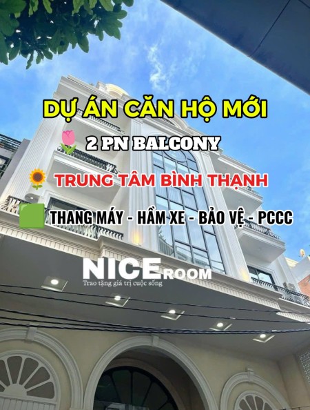 Toà Căn Hộ 2 Phòng Ngủ Mới, Full Nội Thất 100%, Ban Công, Thang Máy, Hầm Xe. Ngay Ngã Tư Hàng Xanh