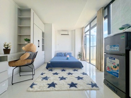Cho Thuê Căn Hộ Studio Ban công Full Nội Thất, Thang Máy, Gần Chợ Bà Chiểu