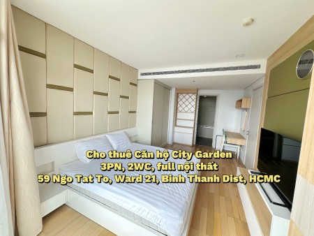 Cho thuê căn hộ ở Bình Thạnh 140m², 3PN, view Landmark, full nội thất