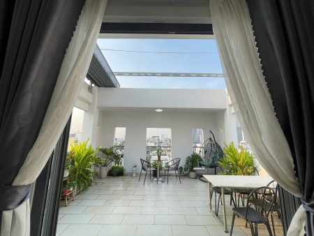 Penhouse 1 PN ban công, máy giặt riêng, bếp hút mùi, thoáng mát, gần Q1,3,Ngô Tất Tố,Phạm Viết Chánh