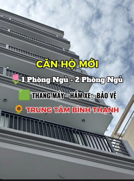 Căn Hộ Mới 1 Phòng Ngủ Ban Công, Full Nội Thất, Thang Máy.Ngay Nguyễn Gia Trí, Hutech, Hồng Bàng,...