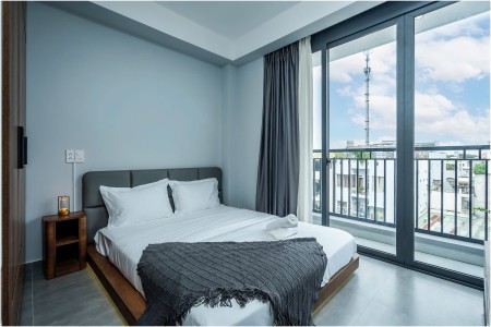 Studio full nội thất - Ban công - Thang máy - Hầm xe - Ngay Hutech