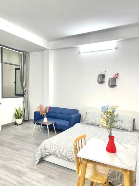 Cho thuê căn hộ ngay Hutech, P25, Bình Thạnh, 1 phòng ngủ full nội thất, giặt riêng, cách Metro 2ph