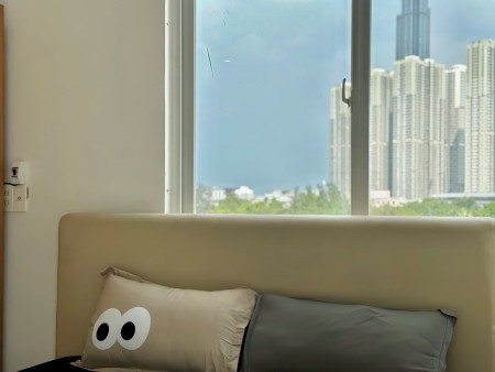 Căn hộ 1Pn ban công thoáng mát, nhiều ánh sáng tự nhiên, thang máy, full nội thất, máy giặt riêng