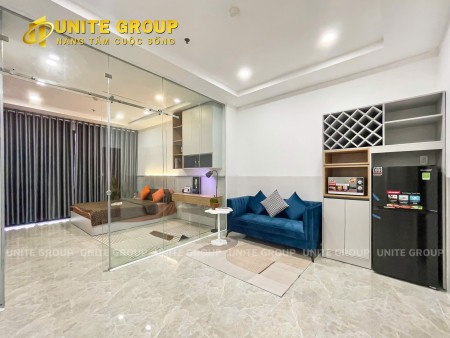 Căn hộ 1PN Full Nội Thất có ban công lớn view sông - Quận 7, gần UFM