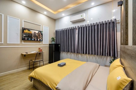 Cho thuê căn hộ nội thất mới Nguyễn Văn Thủ quận 1 ngay vòng xoay Điện Biên Phủ, gần ĐH Mở, Hoàng Sa