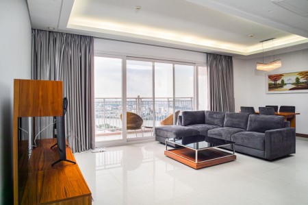 Thuê CH CC Hoàng Anh River View Q2 (138m2, 3PN full giá từ 22tr/th), ban công view sông thoáng mát