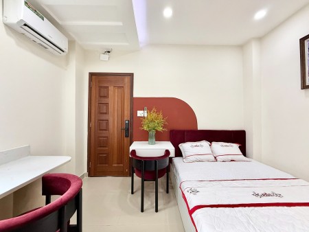 Cho thuê phòng trọ 1PN tách bếp, cửa sổ, Phú Hữu, Quận 5, máy giặt riêng, cửa sổ lớn