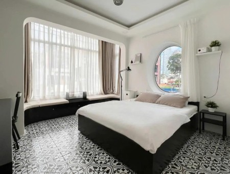 Cho thuê căn hộ full nội thất ban công cửa sổ lớn bệnh viên tâm anh, sân bay Tân Sơn Nhất, Tân Bình