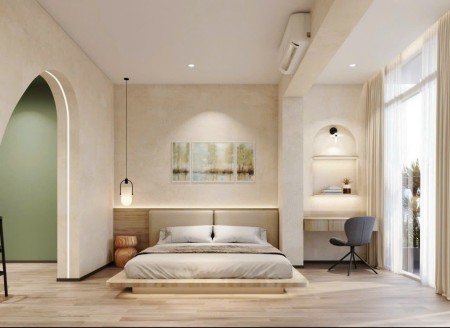 Cho thuê căn hộ 1 phòng ngủ gần công viên Tao Đàn thoáng mát sạch sẽ_cách chợ Bến Thành, phố đi bộ 5