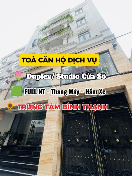 Căn Hộ Duplex Full Nội Thất, Toà Nhà Thang Máy, Hầm Xe, Ngay Đại Học Văn Lang, Bình Lợi,...