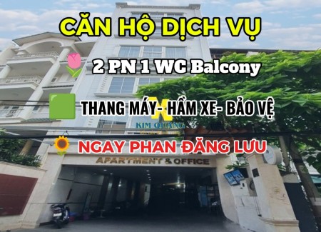 Căn Hộ 2 Phòng Ngủ Full Nội Thất. Toà Nhà Thang Máy, Hầm Xe. Ngay Phan Đăng Lưu