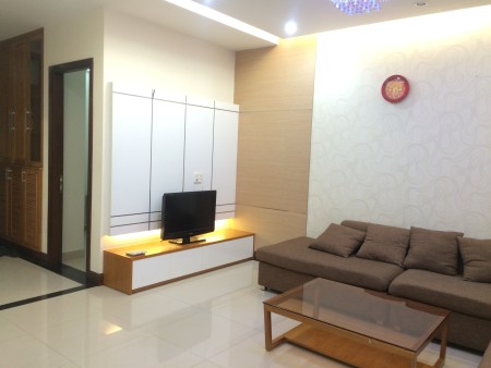 Cho thuê căn hộ Him Lam Riverside Quận 7, 100m, 2pn +, 2wc, có nội thất, giá 15 triệu