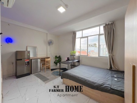 Phòng cho thuê Trương Công Định, P14 – Cửa sổ thoáng mát, đầy đủ nội thất như ảnh – Gần ĐH CN