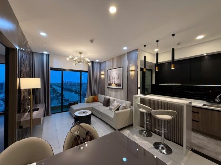 THUÊ NGAY CHUNG CƯ DELASOL 2PN2WC 86M2 MỚI 100% BAN CÔNG VIEW SÔNG NGAY CẦU BA SOL Q1 LH 0775924600