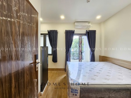Studio ban công, full nội thất, máy giặt riêng đầy đủ tiện nghi 