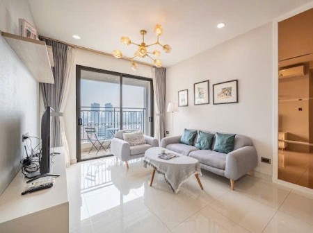 Thuê Saigon Royal 2PN 2WC view sông Sài Gòn Bitexco tại Bến Vân Đồn Q4 gần Nguyễn Huệ Takashimaya Q1