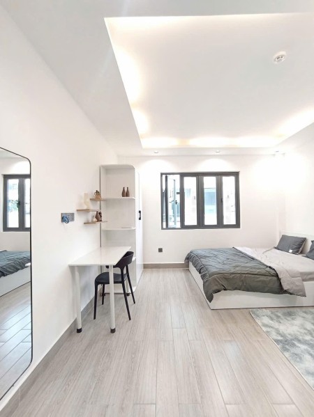 Cho thuê Studio 35m2 full nội thất ban công tại Bùi Đình Túy Bình Thạnh gần chợ Bà Chiểu