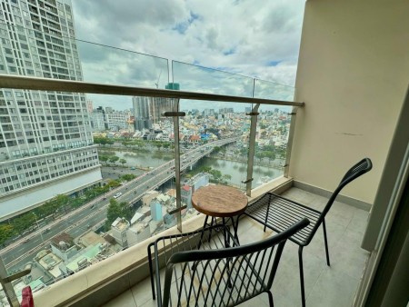 Cho thuê căn 2PN 75m2, tầng cao, view đẹp Masteri Millennium Quận 4