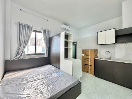 Cho thuê studio ban công thoáng Q8, phòng thoáng, nội thất như hình