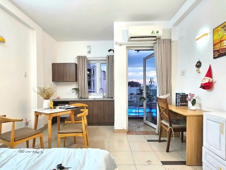 Thuê Ngay Căn Hộ Ban công, Máy Giặt Riêng rộng 38m2 ngay Nơ Trang Long gần Bà Chiểu giáp Q1