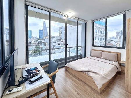 Cho thuê căn hộ Studio Ban công thoáng Q1 gần cầu Ông Lãnh, cầu Calmette, chợ Bến Thành, Bitexco