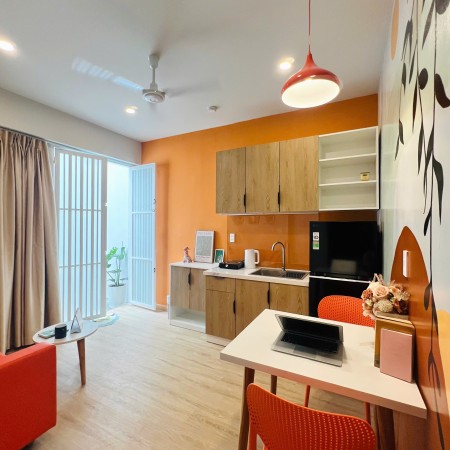 CHO THUÊ CHDV 40m2 FULL NỘI THẤT BAN CÔNG Ở ĐƯỜNG NƠ TRANG LONG Q.BÌNH THẠNH