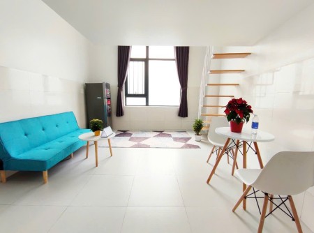 Cho thuê căn hộ duplex cửa sổ lớn gác cao gần sân bay Tân Sơn Nhất, GaT3, Hoàng Hoa Thám Tân Bình