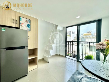 Căn hộ duplex ban công full nội thất gác cao 1m5 gần sân bay Tân Sơn Nhất, GaT3, quận Tân Bình