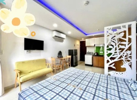 Cho thuê studio gần biển ngay TTTP Nha Trang.Cho thuê căn hộ dịch vụ gần Trần PhúDiện tích: 35m2