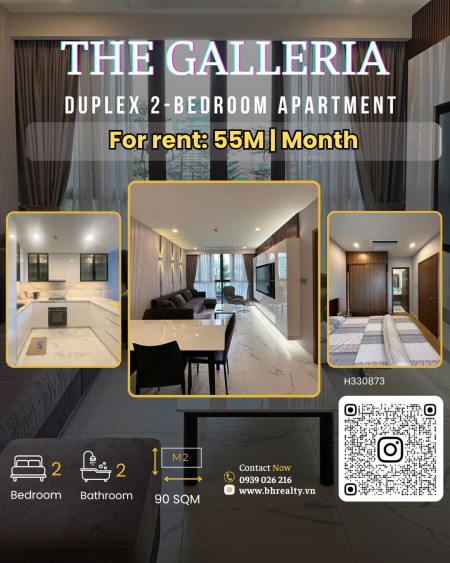 THE GALLERIA : CHO THUÊ CĂN HỘ 2PN - FULL NT - LAYOUT RỘNG