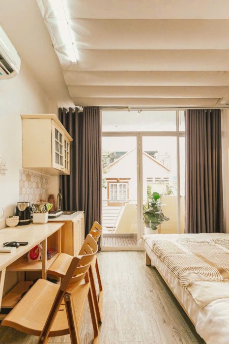 Căn hộ studio ban công rộng rải vibe Vintage siêu xinh tại đường Lê Văn Sỹ,Quận Phú Nhuận 0948881039