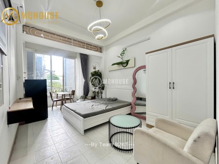 Cho thuê Căn Hộ Ban Công, Mới 100%, Bình Thạnh gần Thị Nghè, giáp quận 1, đầy đủ tiện nghi
