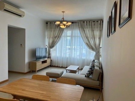 Cho thuê căn hộ Saigon Pearl 2 phòng ngủ 90 m2, tầng cao, đủ nội thất. Giá 20-25 triệu