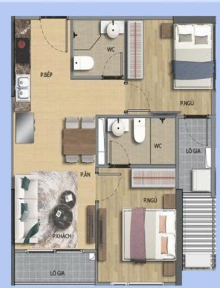 Ảnh 1 - Cho Thuê căn hộ Vinhomes Grand Park Quận 9 - 59m2 - 2PN-2WC