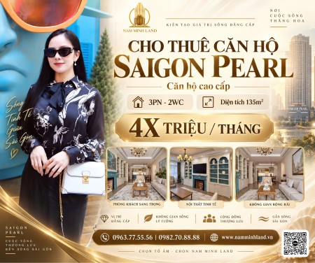 Ảnh 1 - Hải Yến - Cho thuê căn hộ SAIGON PEARL 3 Phòng ngủ full nội…