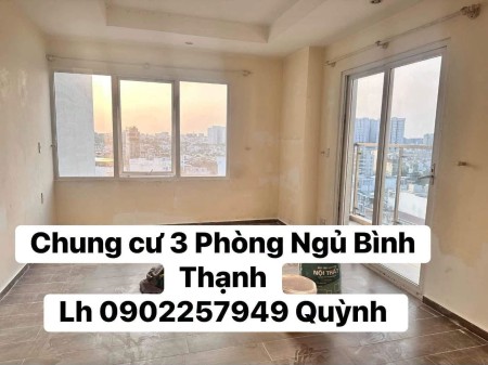 CHO THUÊ CĂN HỘ 3 PHÒNG NGỦ BÌNH THẠNH GIÁ 15tr/tháng. LH 0902257949 Quỳnh