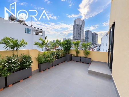 CHO THUÊ CĂN HỘ 2 PHÒNG NGỦ, SÂN THƯỢNG RIÊNG – 50M² TÂN CẢNG, BÌNH THẠNH – GẦN LANDMARK 81 VÀ METRO