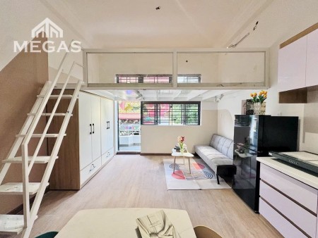 Căn hộ mới gác cao ban công lớn có sofa bếp xa full nội thất Chu Văn gần Hàng Xanh tiện qua quận 1
