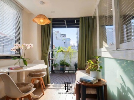 CHO THUÊ CĂN HỘ 1 PHÒNG NGỦ, BAN CÔNG & SÂN THƯỢNG 42M² BÙI ĐÌNH TÚY, BÌNH THẠNH GẦN CHỢ BÀ CHIỂU