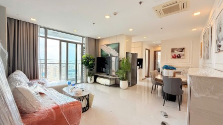 Cho thuê căn hộ 2 phòng ngủ, lầu cao view đẹp, nội thất đầy đủ cao cấp giá 27 triệu/tháng