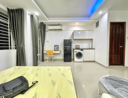 CĂN HỘ STUDIO BÙI HỮU NGHĨA – BAN CÔNG TO, CỬA SỔ LỚN, MÁY GIẶT RIÊNG | GẦN Q1, Q3, Q2