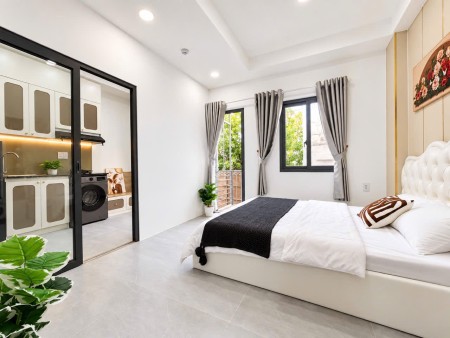 CHO THUÊ CĂN HỘ 1PN TÁCH BẾP, BAN CÔNG, MÁY GIẶT RIÊNG TẠI NGUYỄN XÍ, BÌNH THẠNH GẦN PHẠM VĂN ĐỒNG