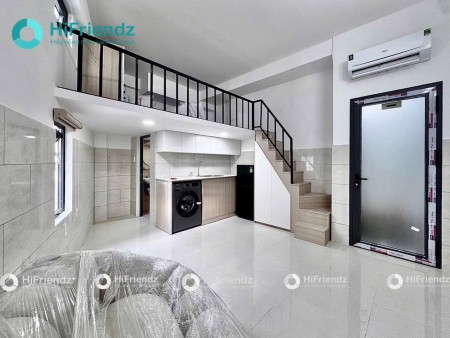 Cho thuê căn hộ có gác cao 50m2 máy giặt riêng cửa sổ thoáng Đinh Bộ Lĩnh gần Hàng Xanh tiện Quận 1