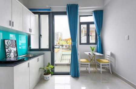 Cho thuê căn hộ Nơ Trang Long DT 35m2, 1PN, có gác, ban công, view thoáng, chỉ 7,2 triệu